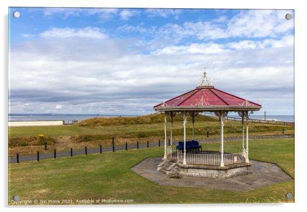 St Andrews Bandstand Acrylic by Jim Monk