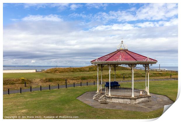 St Andrews Bandstand Print by Jim Monk