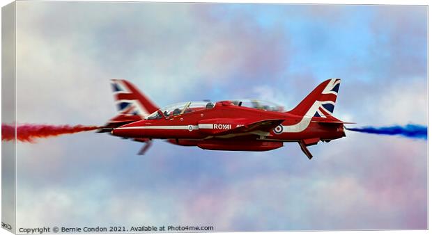 The Red Arrows Canvas Print by Bernie Condon