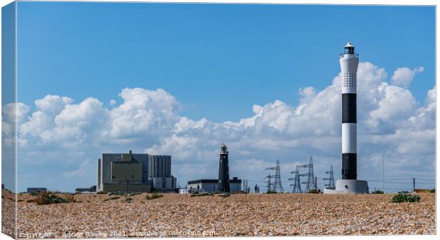 Dungeness, Kent Canvas Print by Adrian Rowley