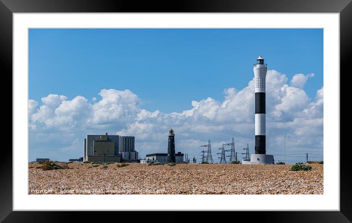 Dungeness, Kent Framed Mounted Print by Adrian Rowley
