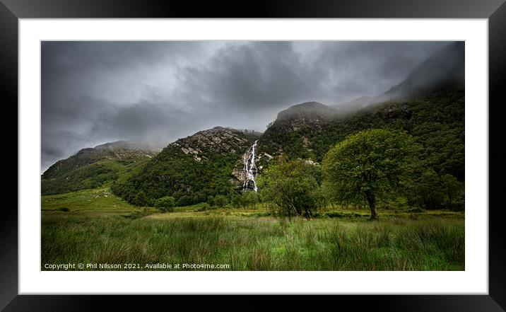 Steall Falls Framed Mounted Print by Phil Nilsson