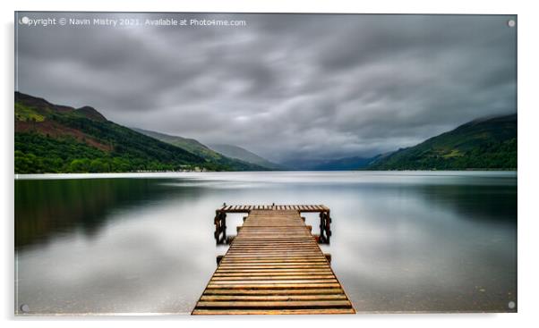 Loch Earn Perthshire Scotland Acrylic by Navin Mistry