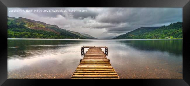 Panoramic View of Loch Earn Perthshire Scotland Framed Print by Navin Mistry