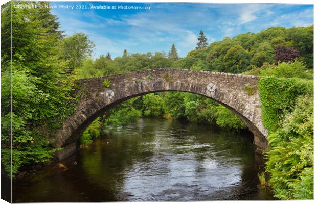 The Ross Bridge Comrie, Perthshire Scotland Canvas Print by Navin Mistry