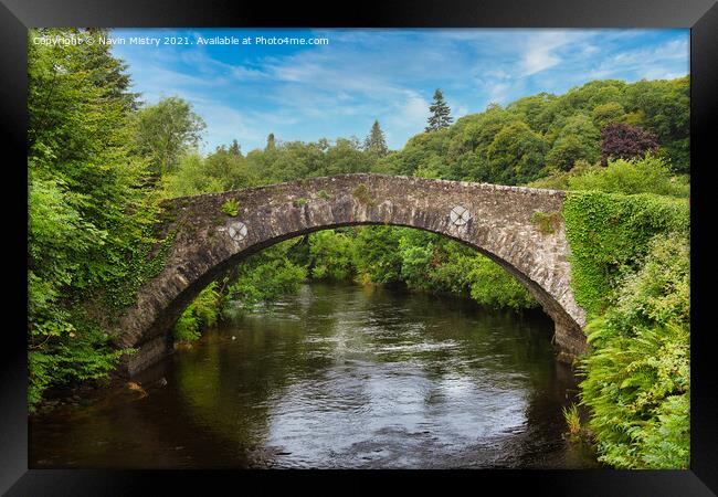 The Ross Bridge Comrie, Perthshire Scotland Framed Print by Navin Mistry