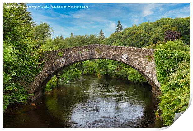 The Ross Bridge Comrie, Perthshire Scotland Print by Navin Mistry