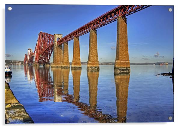 Bridge Reflections Acrylic by Tom Gomez