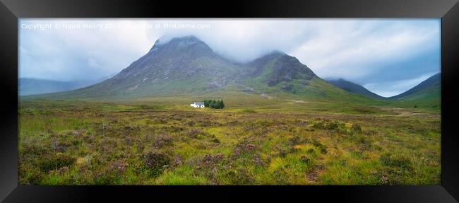 Lagangarbh Hut Glen Coe Scotland Framed Print by Navin Mistry