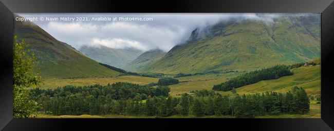 The Auch Viaduct near Bridge of Orchy Framed Print by Navin Mistry