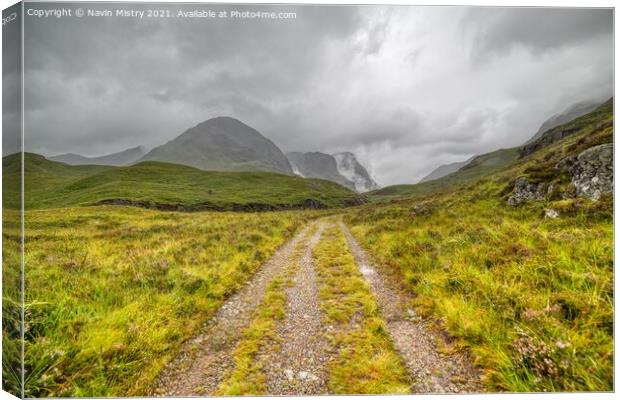 The West Highland Way, Glen Coe Scotland Canvas Print by Navin Mistry