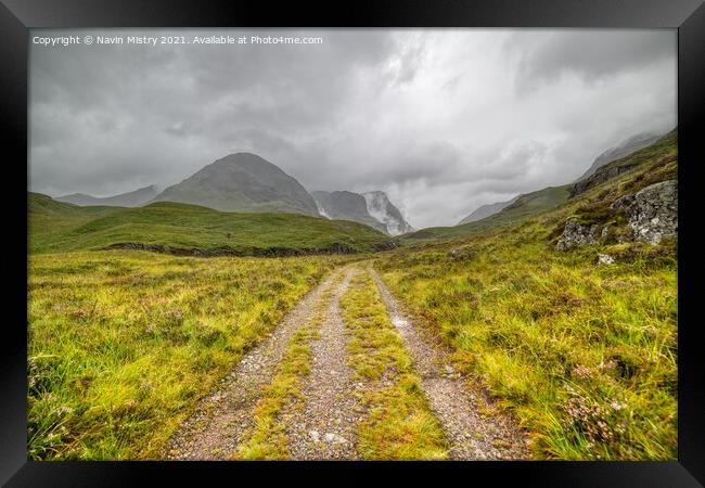 The West Highland Way, Glen Coe Scotland Framed Print by Navin Mistry