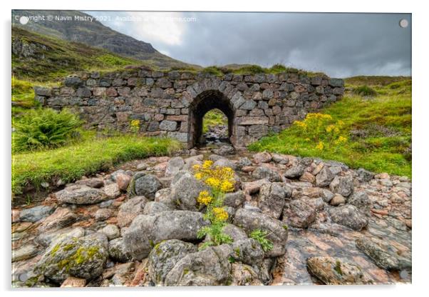 The West Highland Way, Glen Coe Scotland Acrylic by Navin Mistry