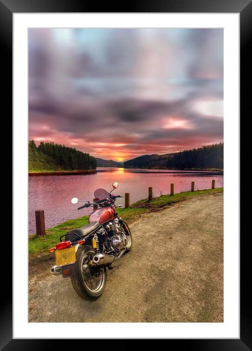 Howden Reservoir  Framed Mounted Print by Alison Chambers