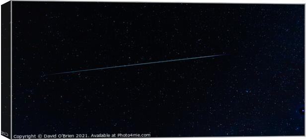 Shooting Star Canvas Print by David O'Brien