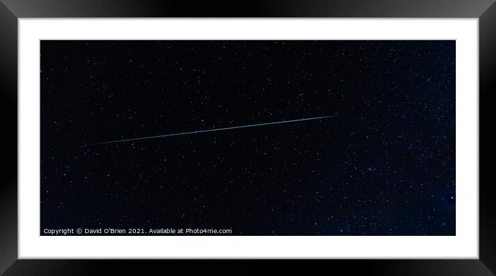 Shooting Star Framed Mounted Print by David O'Brien