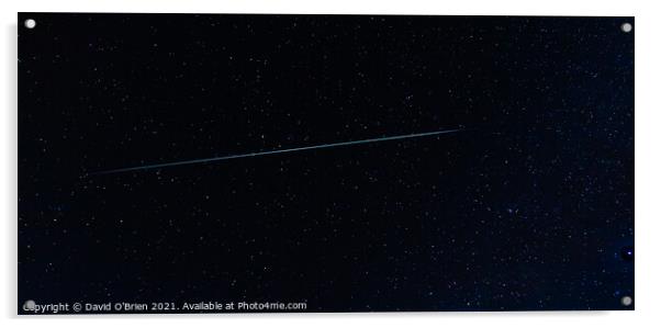 Shooting Star Acrylic by David O'Brien