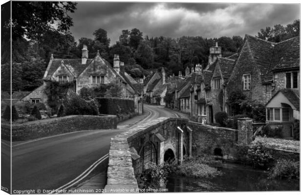 Castle Combe village Canvas Print by Daryl Peter Hutchinson
