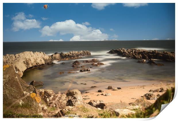 Bamburgh castle Print by simon cowan