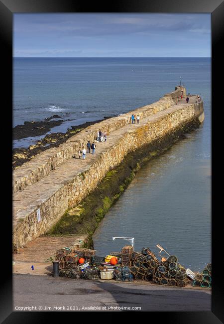 St Andrews Harbour Wall Framed Print by Jim Monk