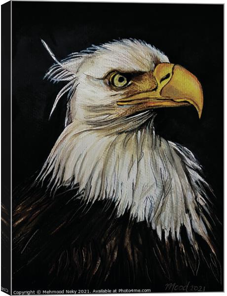 USA Bald Eagle Painting Canvas Print by Mehmood Neky