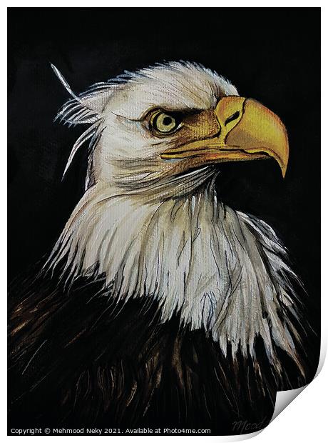 USA Bald Eagle Painting Print by Mehmood Neky