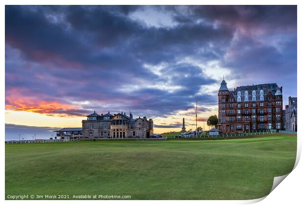 The 18th at St Andrews Print by Jim Monk
