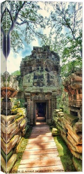 Bayon Temple, Angkor Wat, cambodia Canvas Print by Arnaud Jacobs