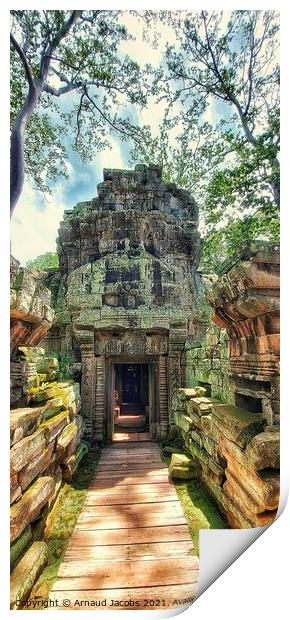 Bayon Temple, Angkor Wat, cambodia Print by Arnaud Jacobs