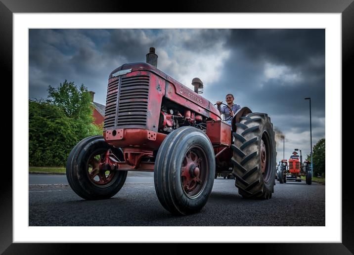 Jim's tractor run. Framed Mounted Print by Bill Allsopp