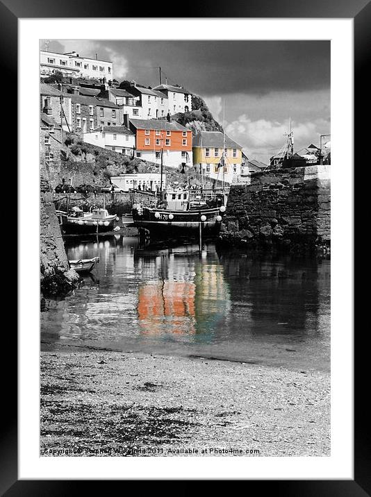 Mevagissey harbour Framed Mounted Print by Stephen Wakefield