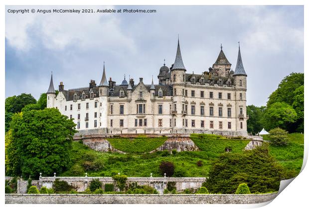 Dunrobin Castle and Gardens, Sutherland, Scotland Print by Angus McComiskey