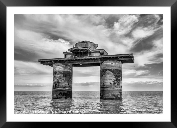 Knock John Fort BW Framed Mounted Print by Wight Landscapes