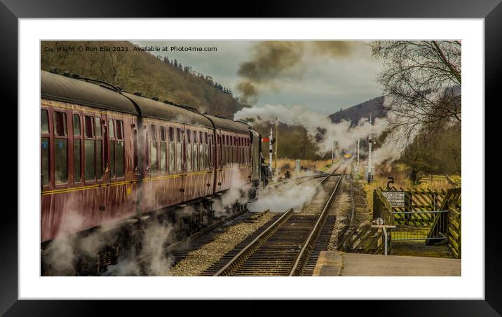 Journey Through Leversham Station Framed Mounted Print by Ron Ella