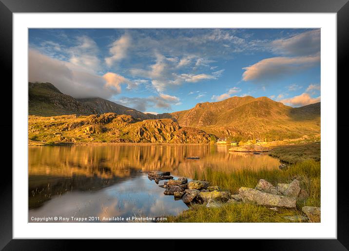 View towards Cwm Idwal Framed Mounted Print by Rory Trappe