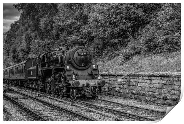 76079 pulling in to Goathland Station Print by Kevin Winter