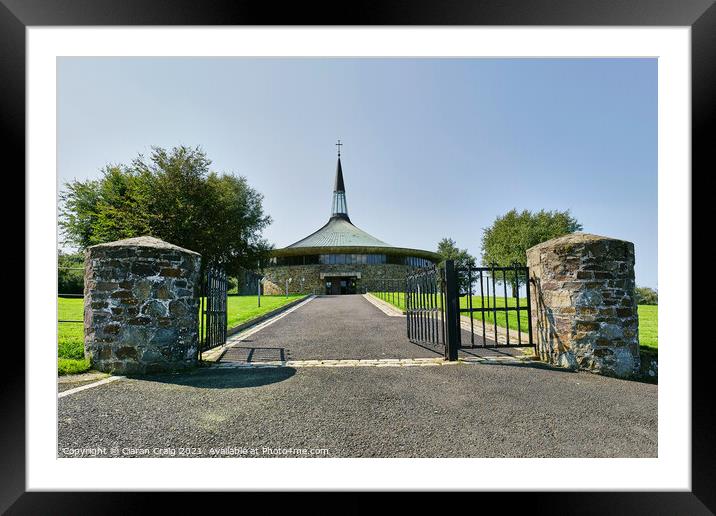 St. Aengus’ Church Burt Framed Mounted Print by Ciaran Craig