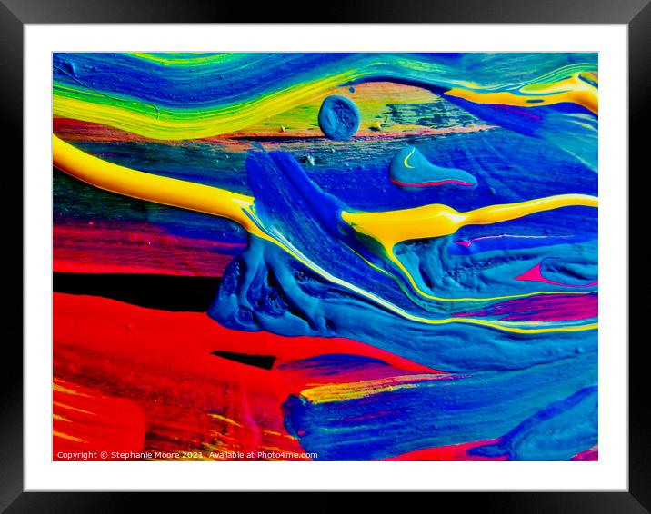 Vivid abstract Framed Mounted Print by Stephanie Moore
