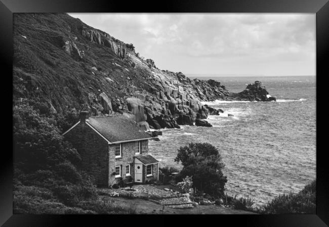 Lamorna Cove, Cornwall.  Framed Print by Dave Henderson