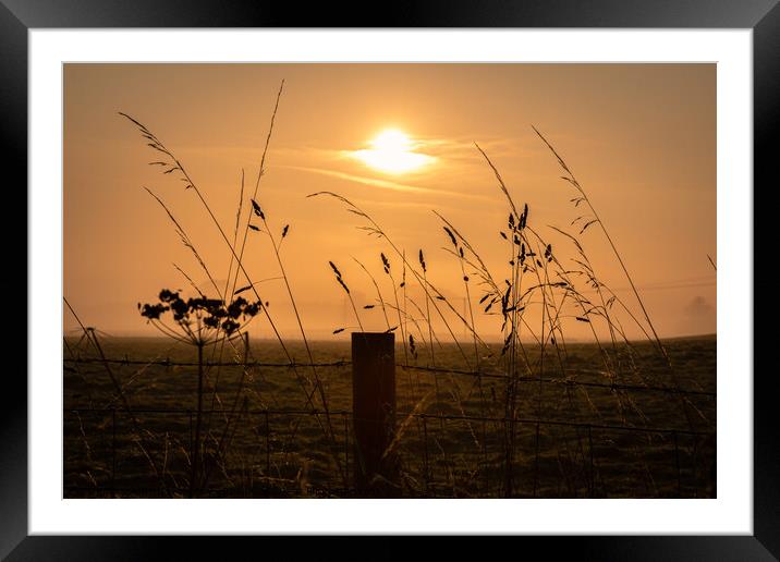 Penpont Sunrise Framed Mounted Print by christian maltby