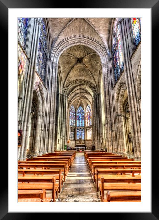 Troyes Cathedral        Framed Mounted Print by David Pyatt