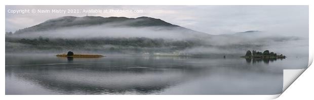Loch Linnhe Dawn Print by Navin Mistry