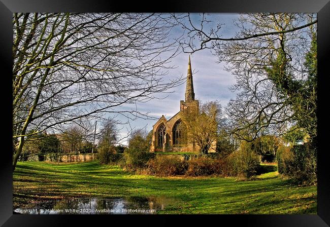 Appleby Magna St Michael and All Angels Church Framed Print by Malcolm White