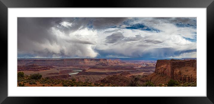 Dead Horse Panorama Framed Mounted Print by Gareth Burge Photography