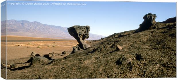 Mushroom Rock, Death Valley Canvas Print by Derek Daniel