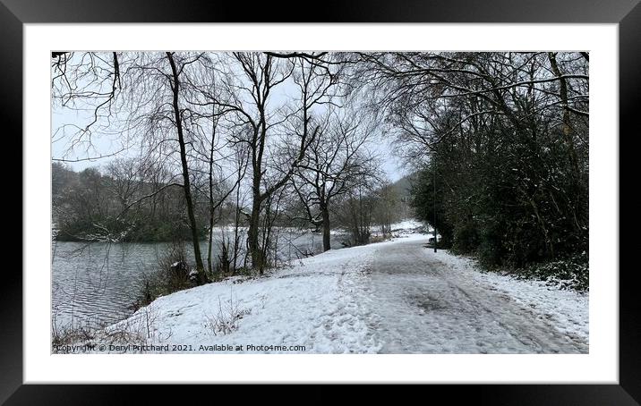 Bathpool park in winter Framed Mounted Print by Daryl Pritchard videos