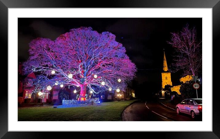 Astbury church at Christmas  Framed Mounted Print by Daryl Pritchard videos