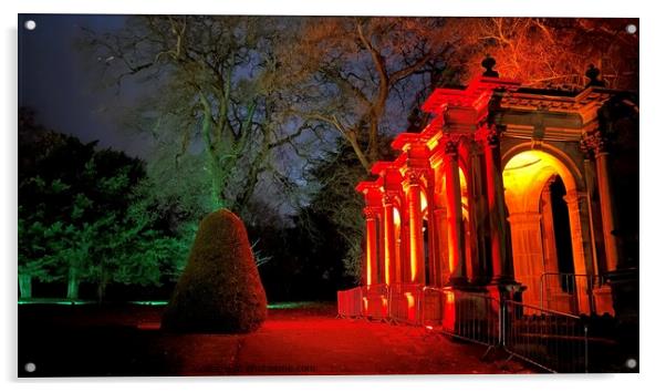 Trentham gardens Christmas  Acrylic by Daryl Pritchard videos