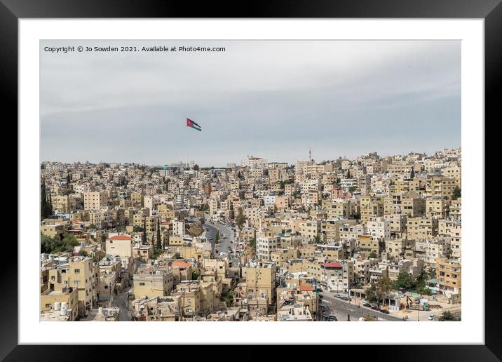 Amman, Jordan Framed Mounted Print by Jo Sowden