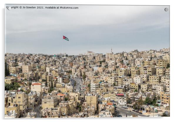 Amman, Jordan Acrylic by Jo Sowden
